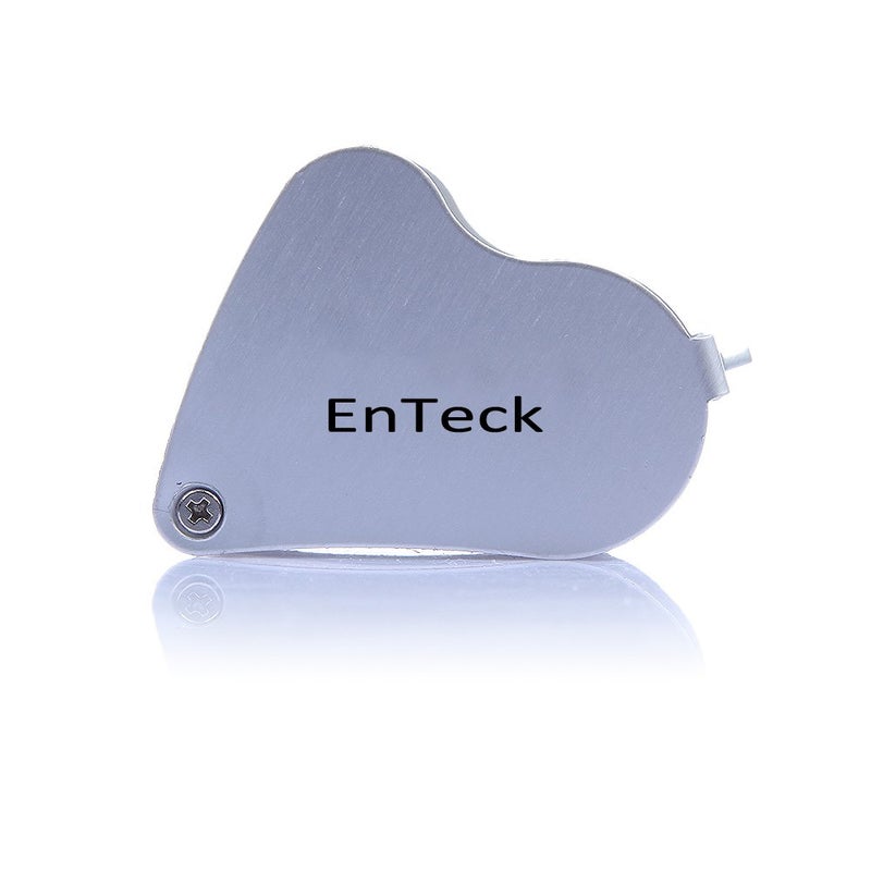 EnTeck 30X 60X Dual Lens LED Illuminated Jewelry Magnifier, Pocket Microscope Magnifying Jewelers Eye Loupe Glasses - Image 2